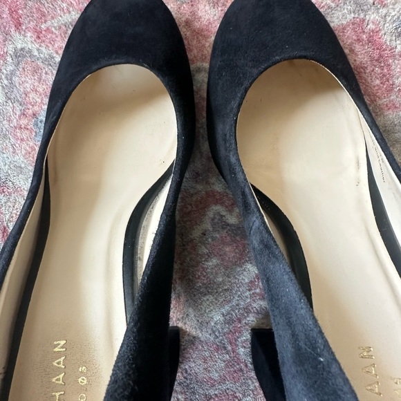 COLE HAAN Renner Grand Pump II Black Suede Size 7 - Picture 5 of 9